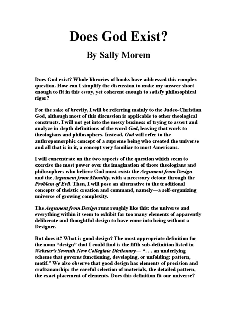evil definition does evil exist essay